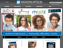 Tablet Screenshot of modernoptical.com